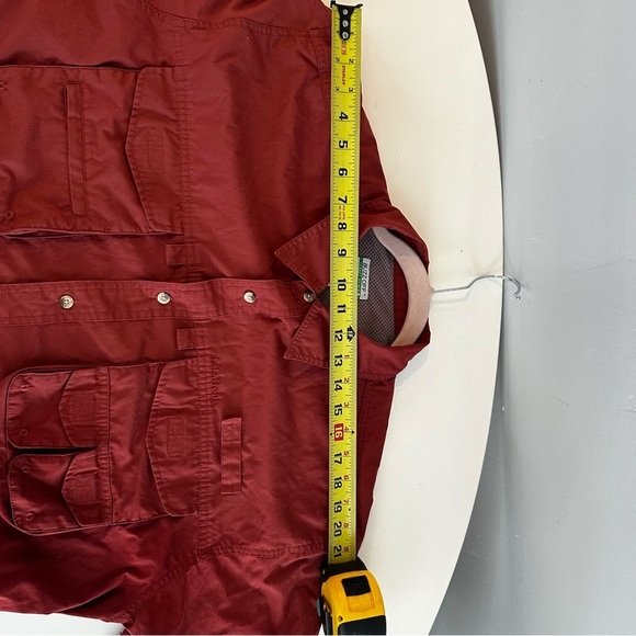 L.L. Bean Buzz Off Insect Shield Vented Fishing Shirt Red L Regular. - Picture 2 of 7